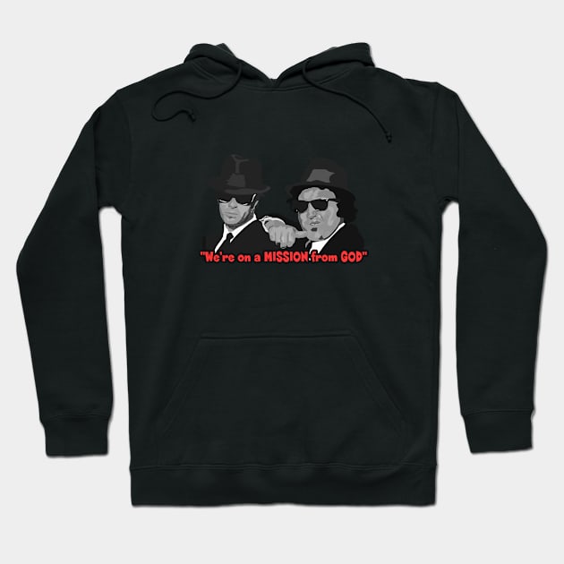 Blues brothers Hoodie by mayerARTS